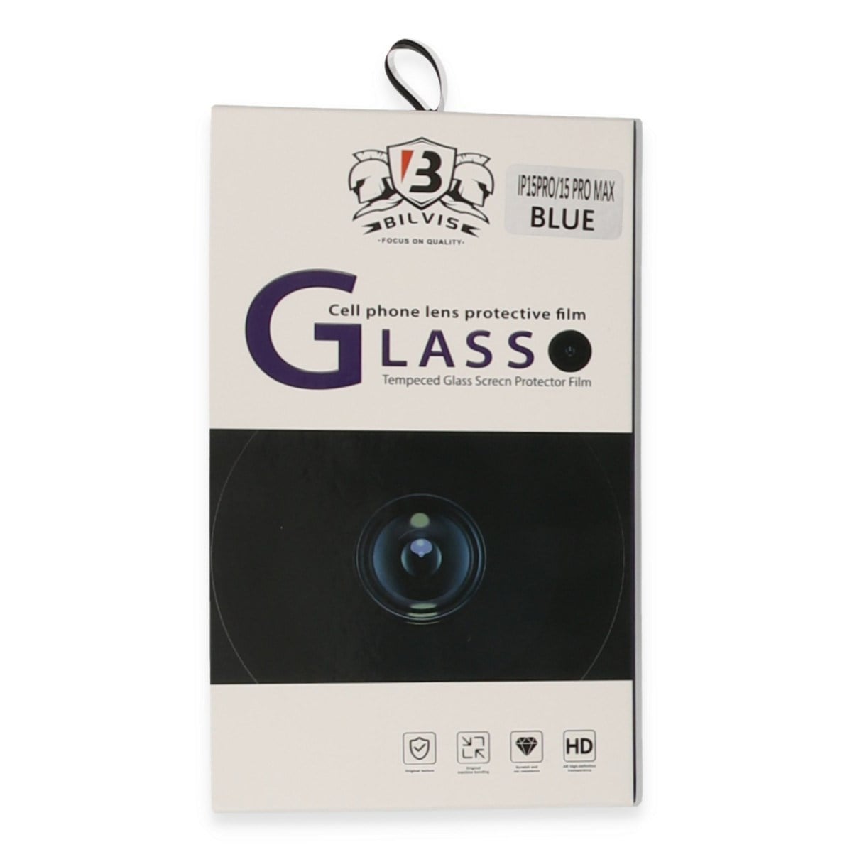 iPhone 15 Pro Max Bilvis Titan Kamera Lens - Lacivert