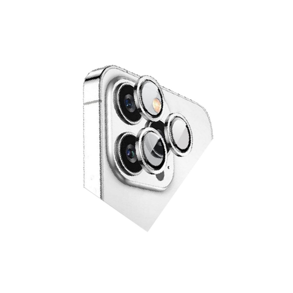 iPhone 15 Pro Max Bilvis Titan Kamera Lens - Gümüş