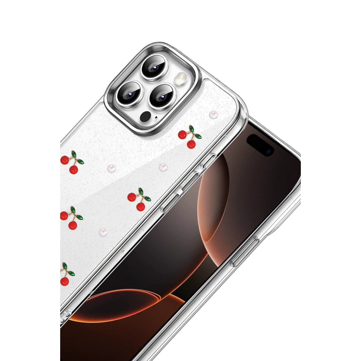 iPhone 15 Pro Max Fiyonk Desenli Kapak - Desen 9