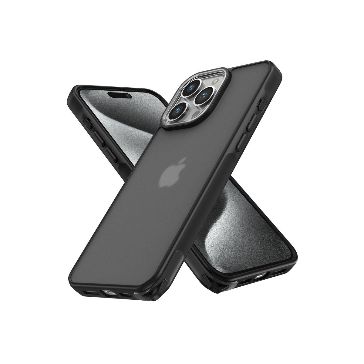 iPhone 15 Pro Max Kılıf Elegant Kapak - Siyah
