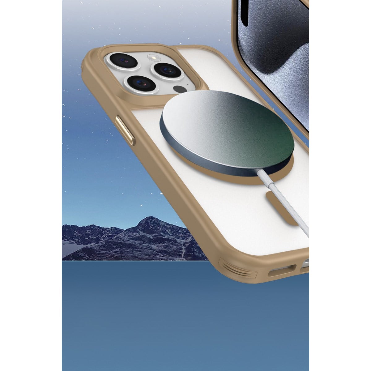 iPhone 15 Pro Max Kılıf Enka Magsafe Silikon Kılıf - Siyah