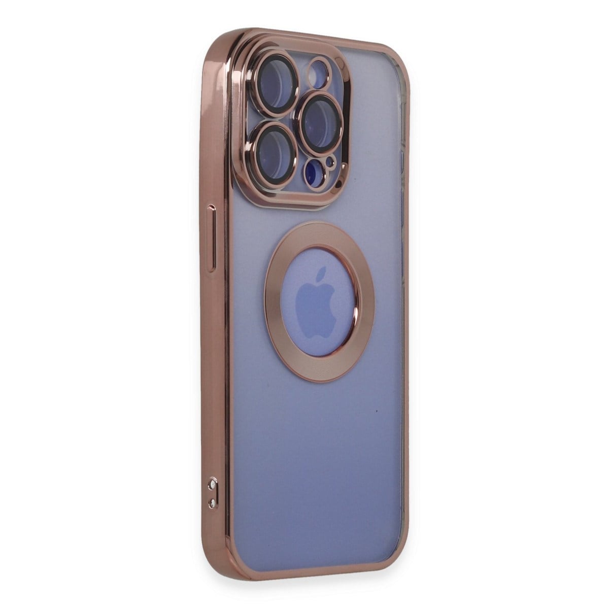 iPhone 15 Pro Max Kılıf Slot Silikon - Rose Gold