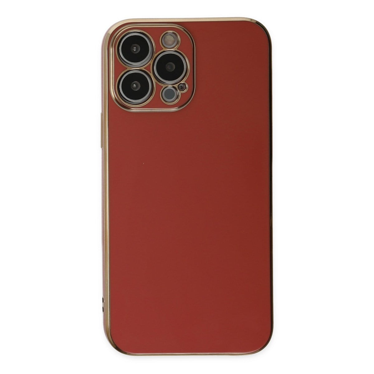 iPhone 15 Pro Max Kılıf Volet Silikon - Kırmızı