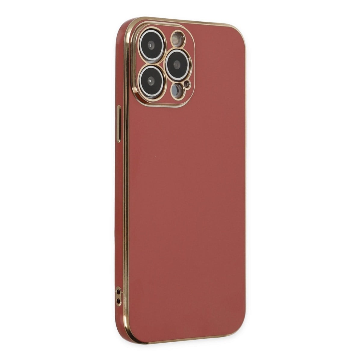 iPhone 15 Pro Max Kılıf Volet Silikon - Kırmızı