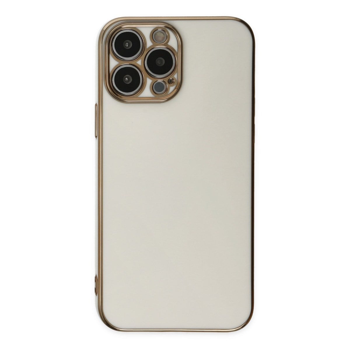 iPhone 15 Pro Max Kılıf Volet Silikon - Beyaz