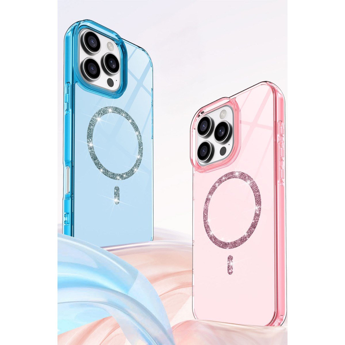 iPhone 15 Pro Max Live Diamond Magsafe Kapak - Siyah