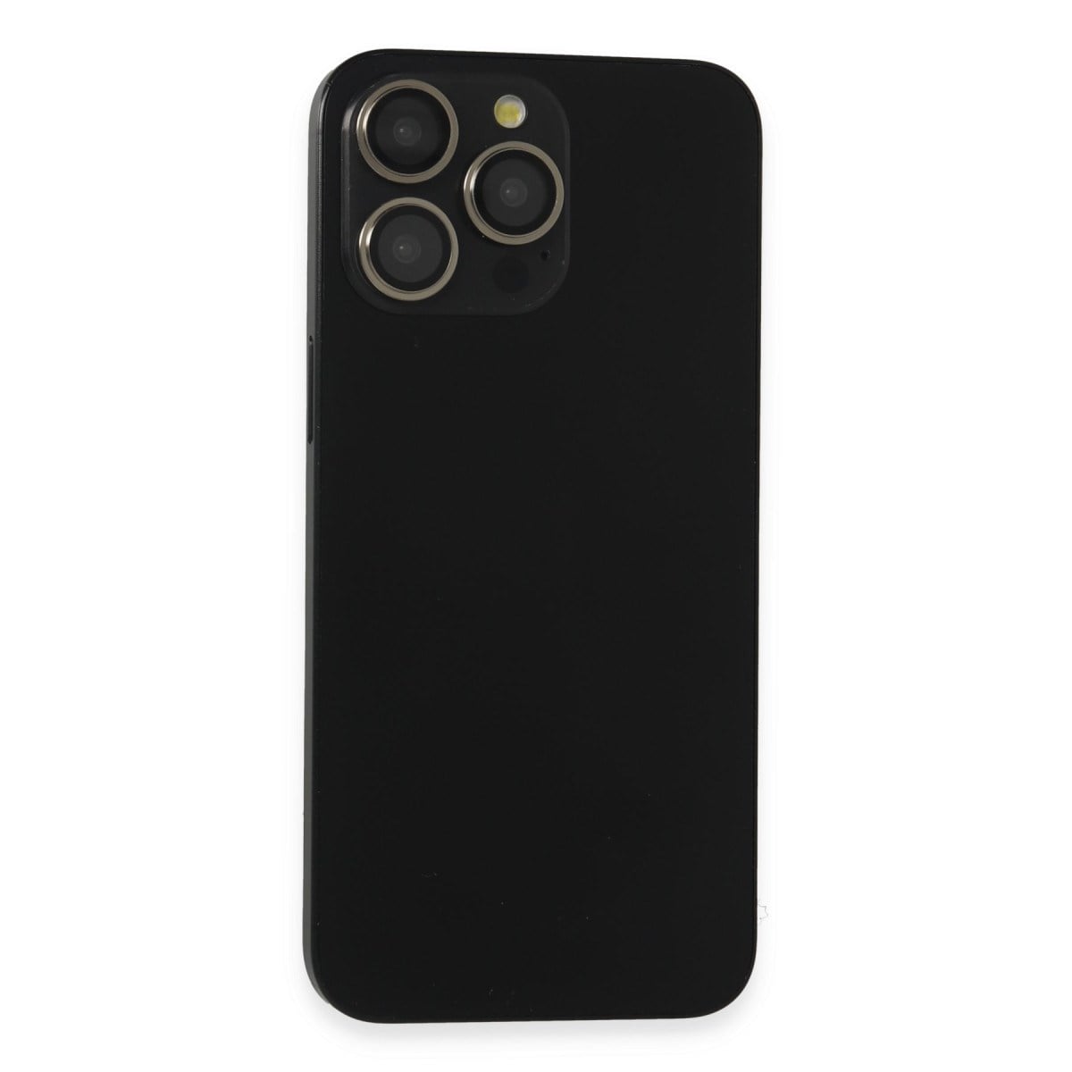 iPhone 15 Pro Max PVD Metal Kamera Lens - Siyah