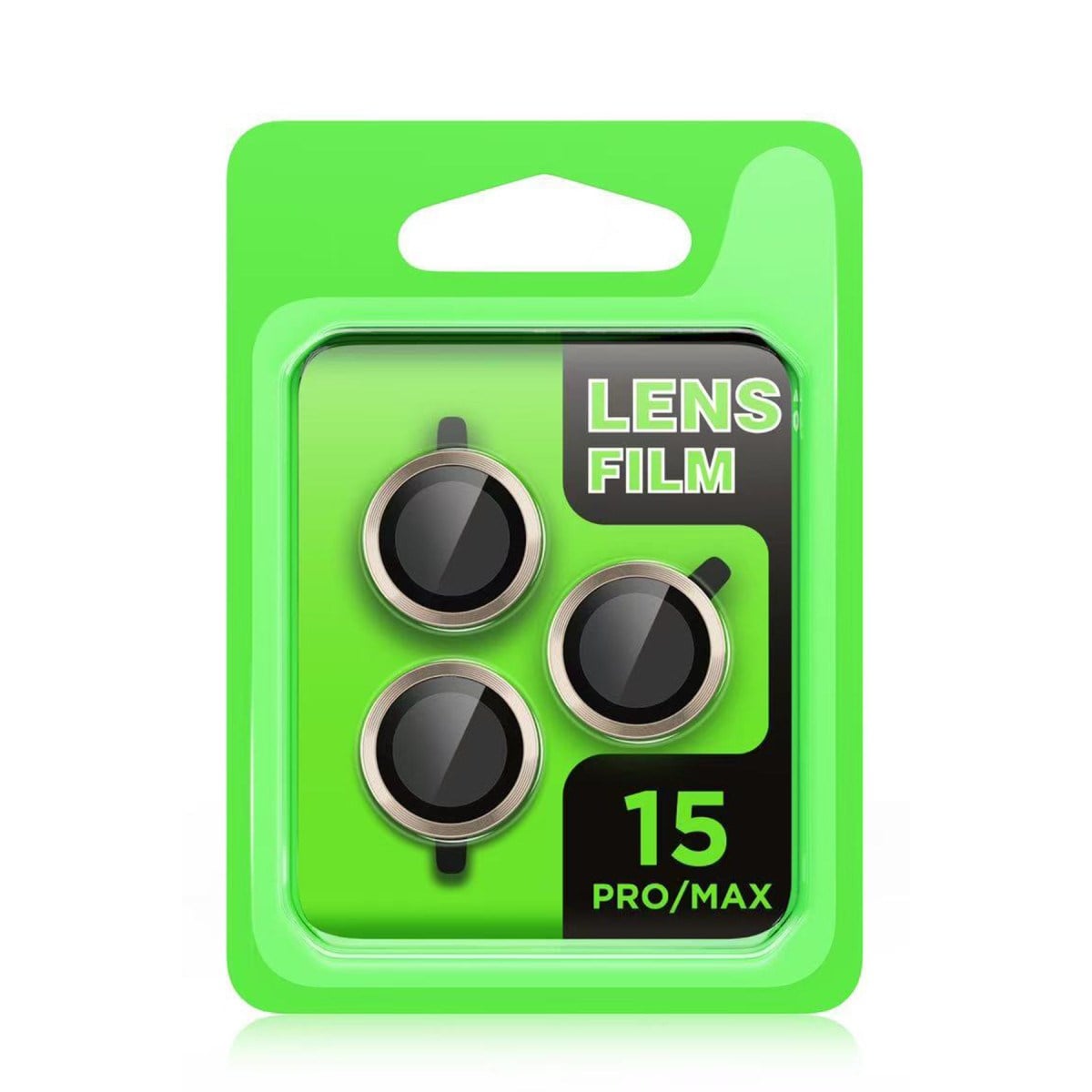 iPhone 15 Pro Raze Metal Kamera Lens - Siyah