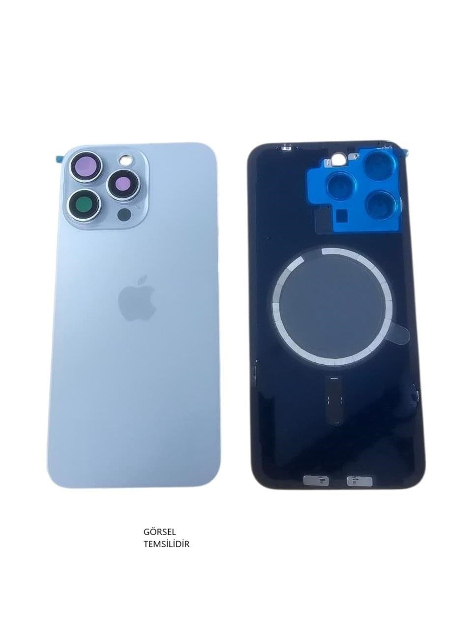iPhone 15 PRO Uyumlu Arka Pil Kapağı FULL NFC li Lensli-