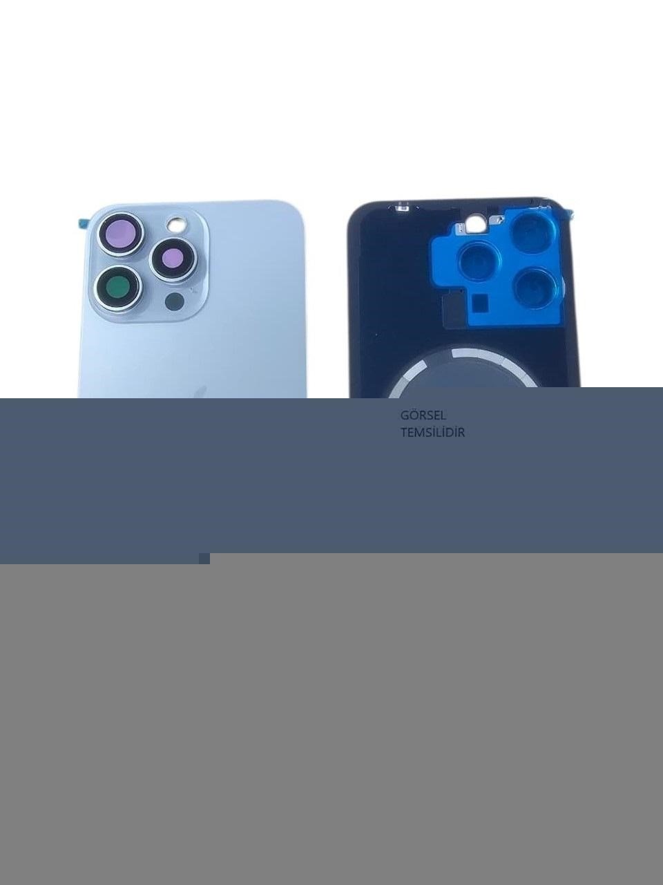 iPhone 15 PRO Uyumlu Arka Pil Kapağı FULL NFC li Lensli-