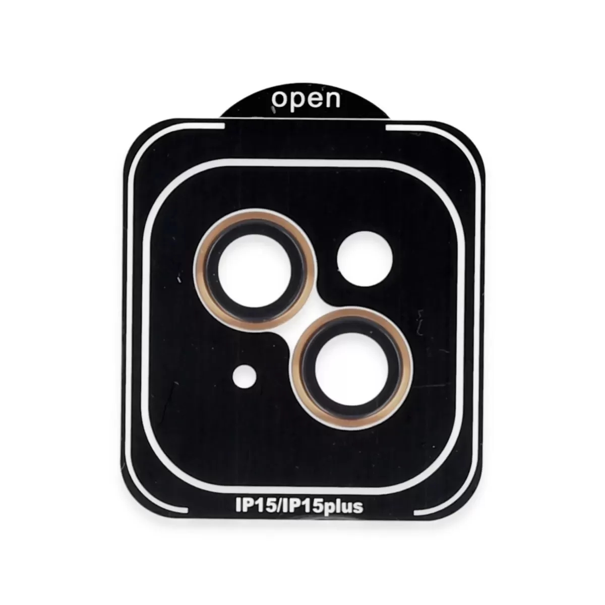 iPhone 15 PVD Metal Kamera Lens - Turuncu