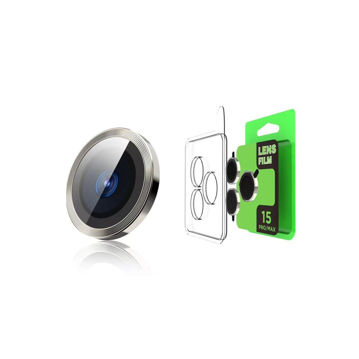 iPhone 15 Raze Metal Kamera Lens - Sarı