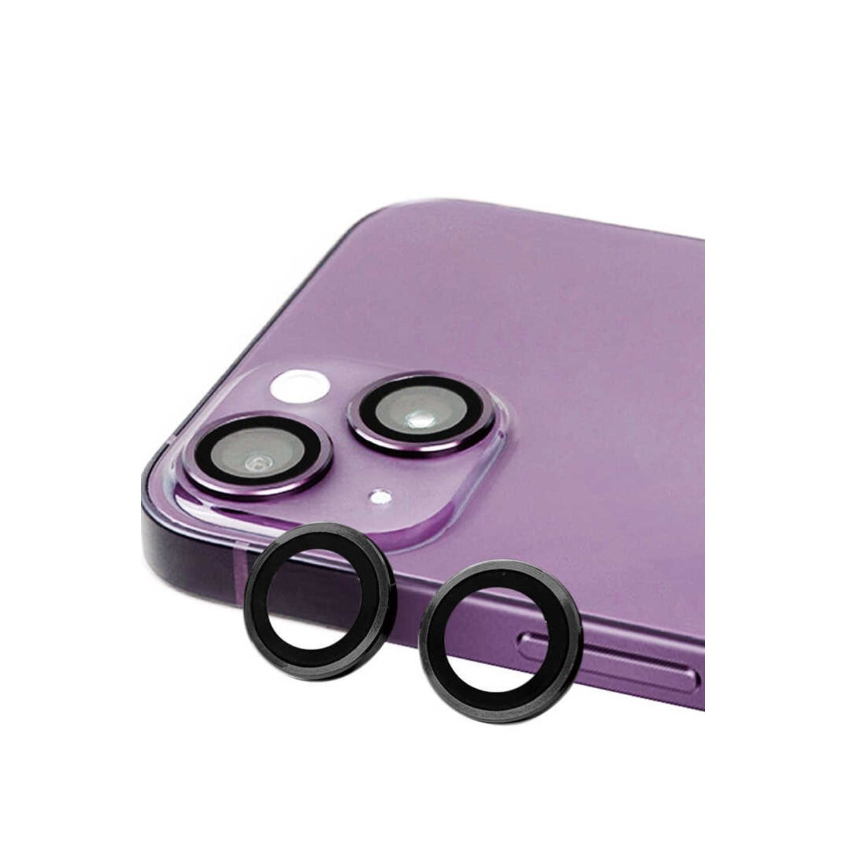 iPhone 15 Raze Metal Kamera Lens - Siyah