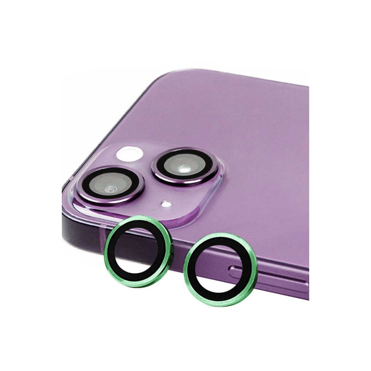 iPhone 15 Raze Metal Kamera Lens - Yeşil