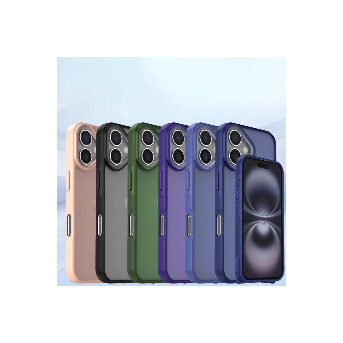 iPhone 16 Kılıf Elegant Kapak - Siyah