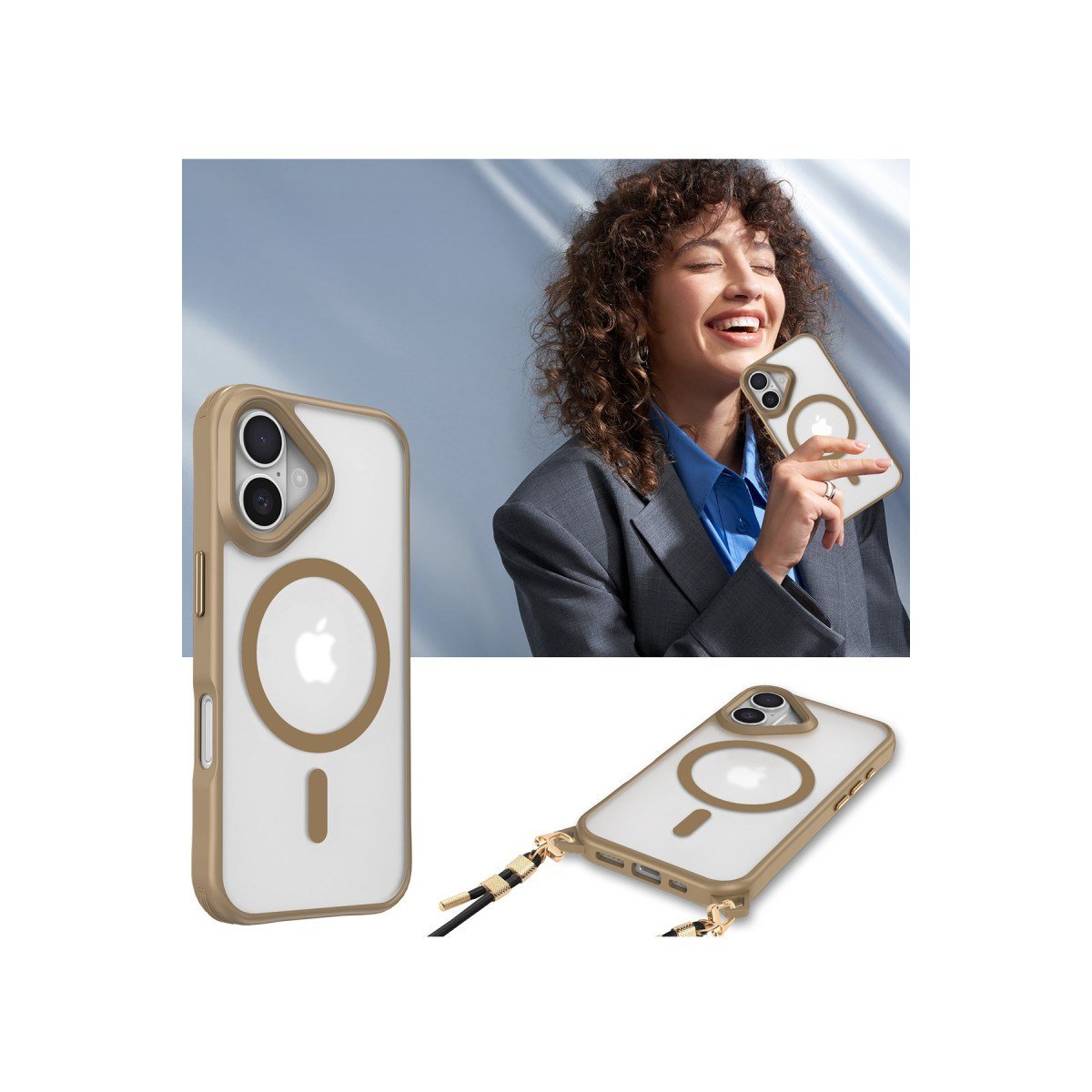 iPhone 16 Kılıf Enka Magsafe Silikon Kılıf - Siyah