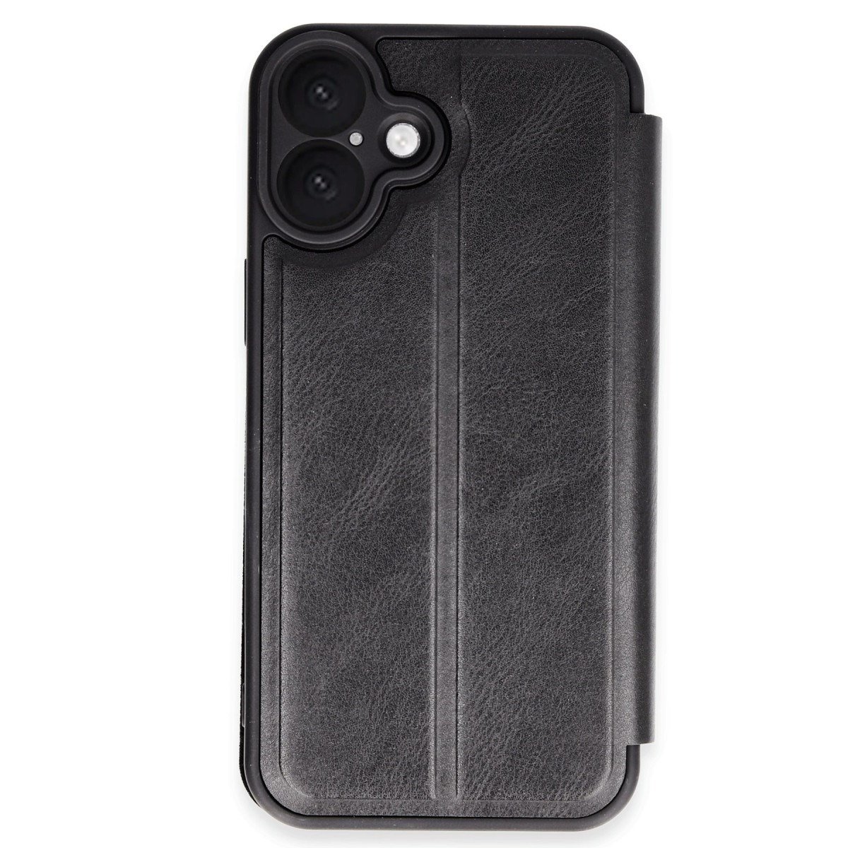 iPhone 16 Kılıf Flip Cover - Siyah
