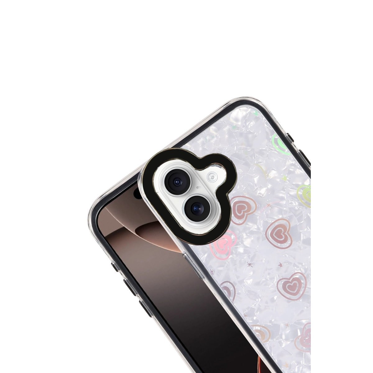 iPhone 16 Lumi Desenli Kapak - Siyah