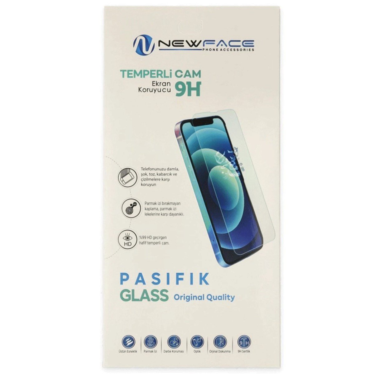 iPhone 16 Pasifik Cam Ekran Koruyucu