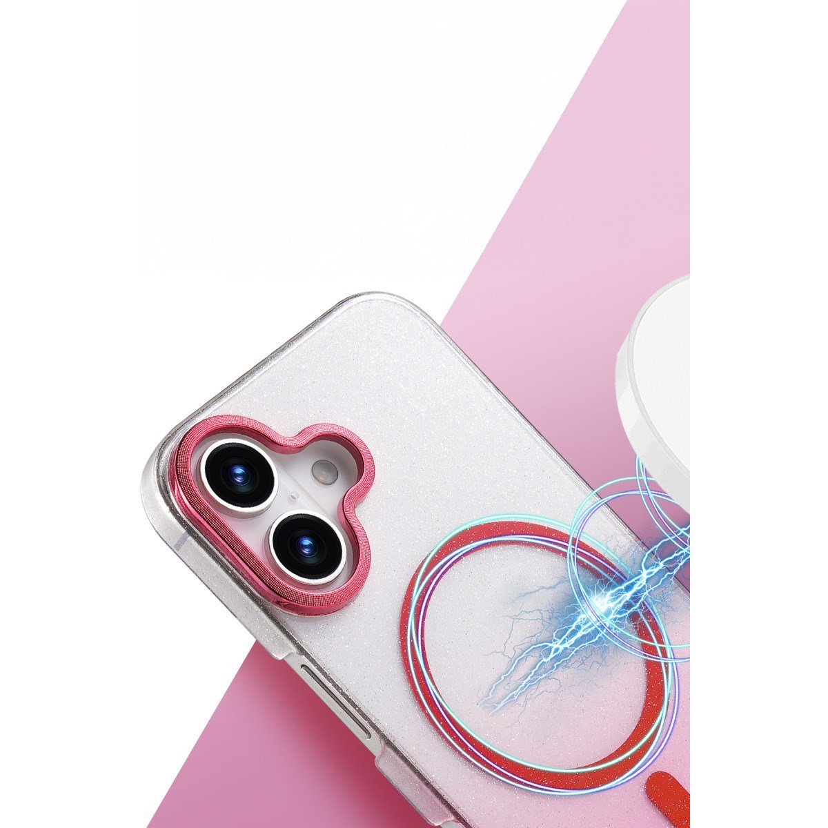 iPhone 16 Plus Glossy Magsafe Kapak - Siyah