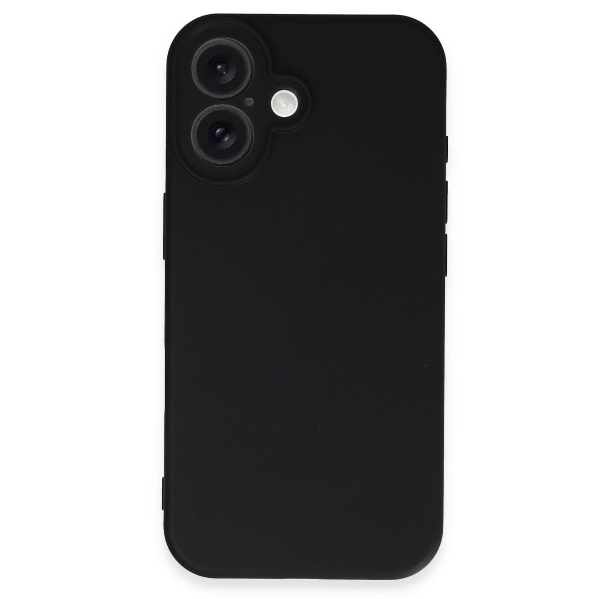 iPhone 16 Plus Kılıf Nano içi Kadife Silikon - Siyah