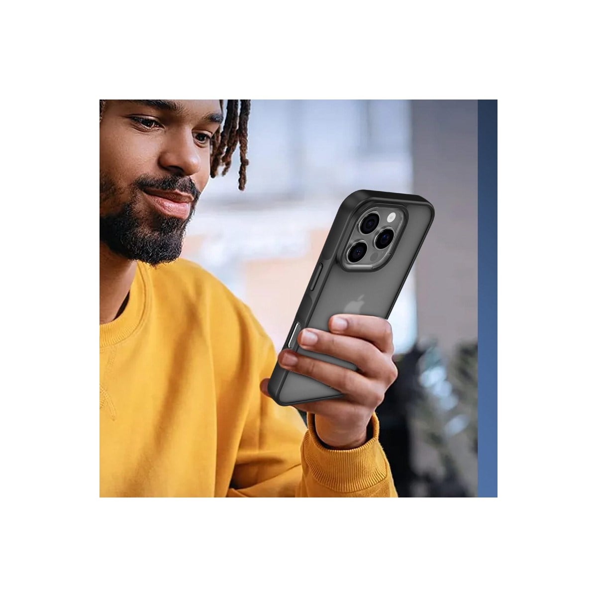 iPhone 16 Pro Kılıf Elegant Kapak - Siyah