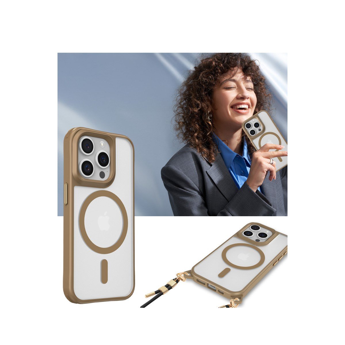 iPhone 16 Pro Kılıf Enka Magsafe Silikon Kılıf - Siyah