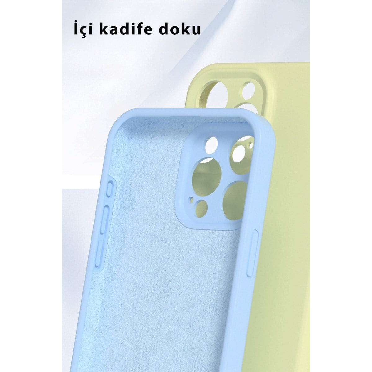 iPhone 16 Pro Kılıf Nano içi Kadife Silikon - Siyah