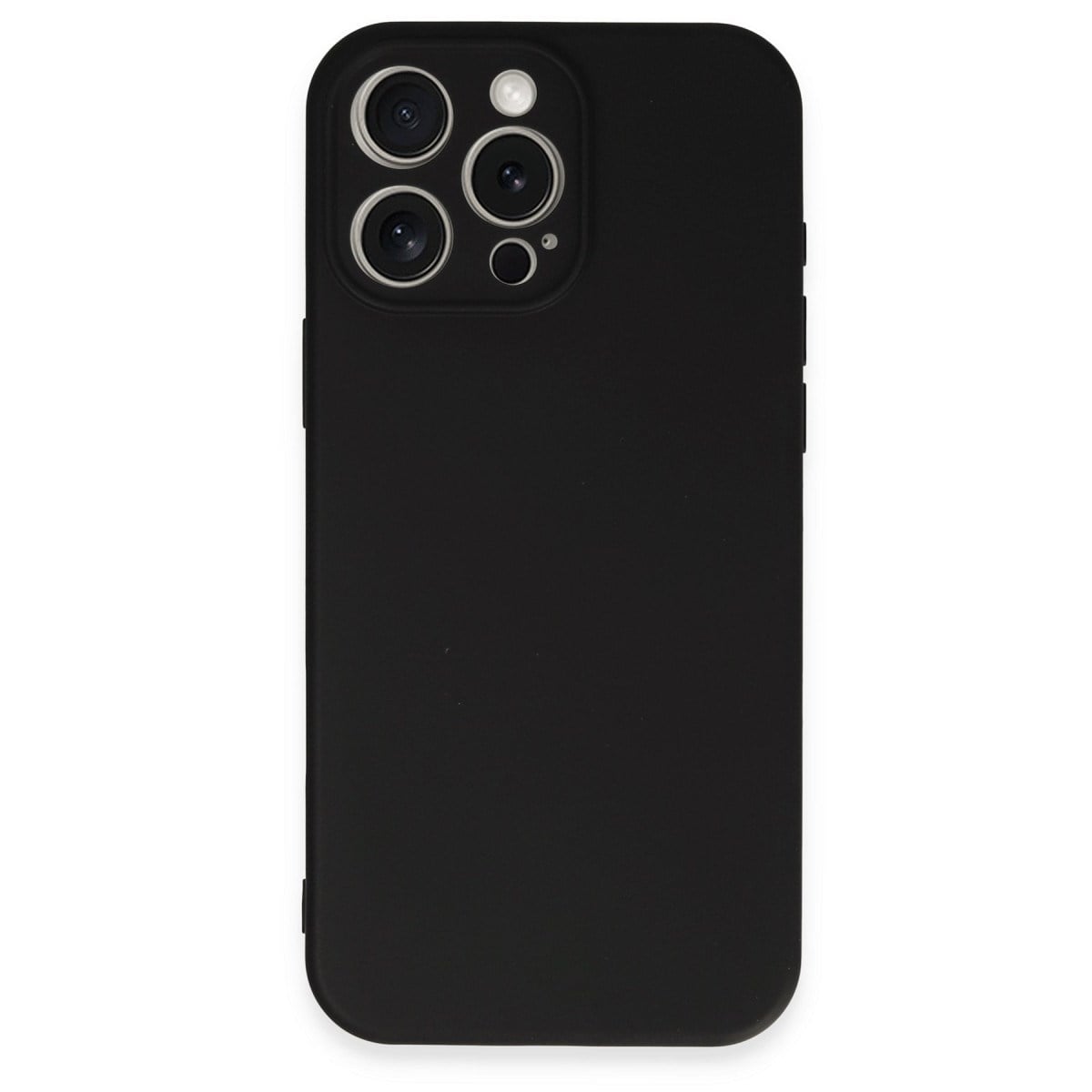iPhone 16 Pro Kılıf Nano içi Kadife Silikon - Siyah