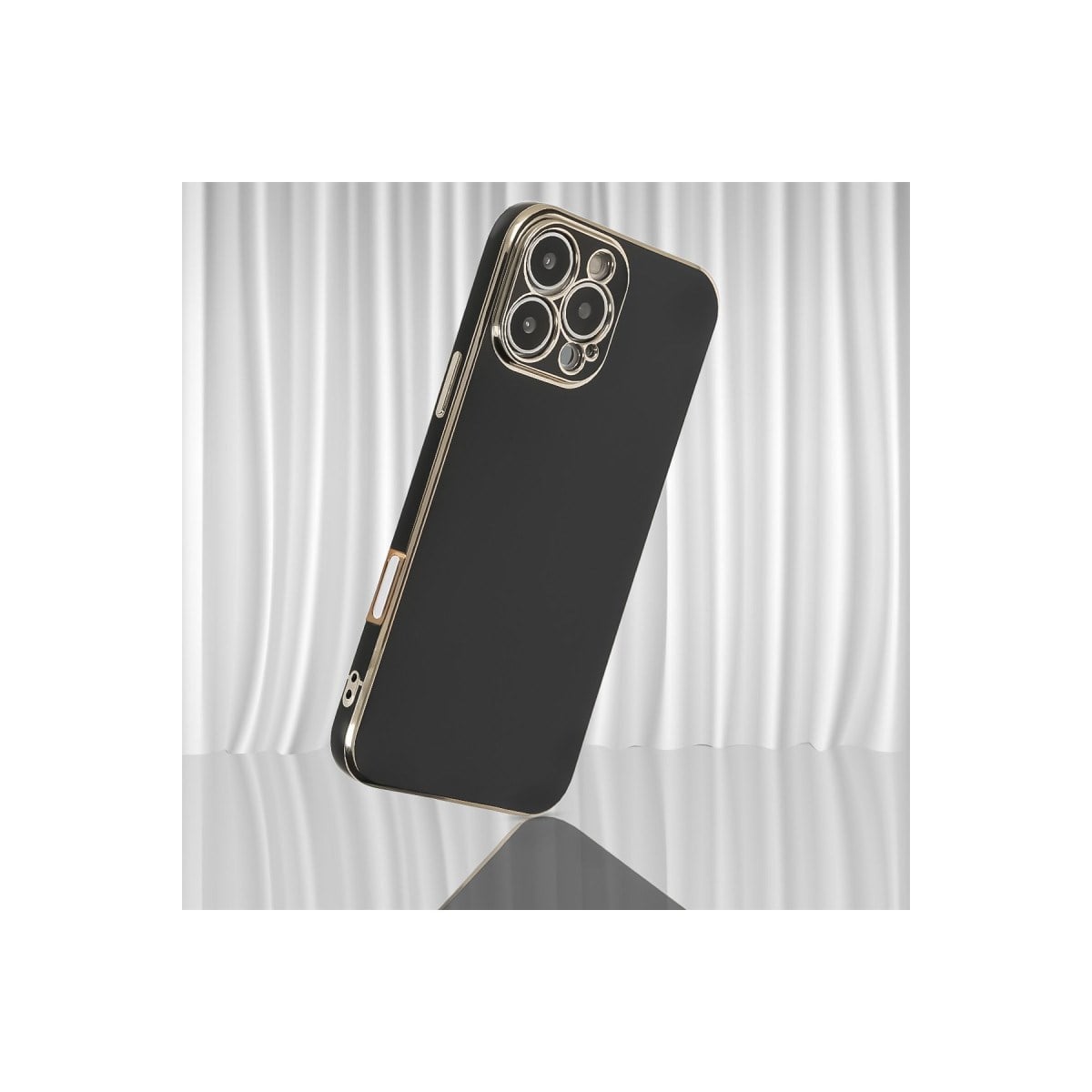 iPhone 16 Pro Kılıf Volet Silikon - Siyah