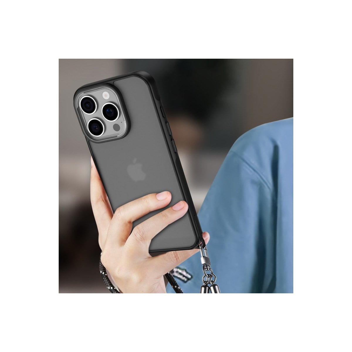 iPhone 16 Pro Max Kılıf Elegant Kapak - Siyah