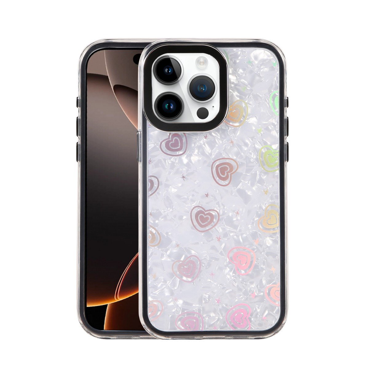 iPhone 16 Pro Max Lumi Desenli Kapak - Siyah