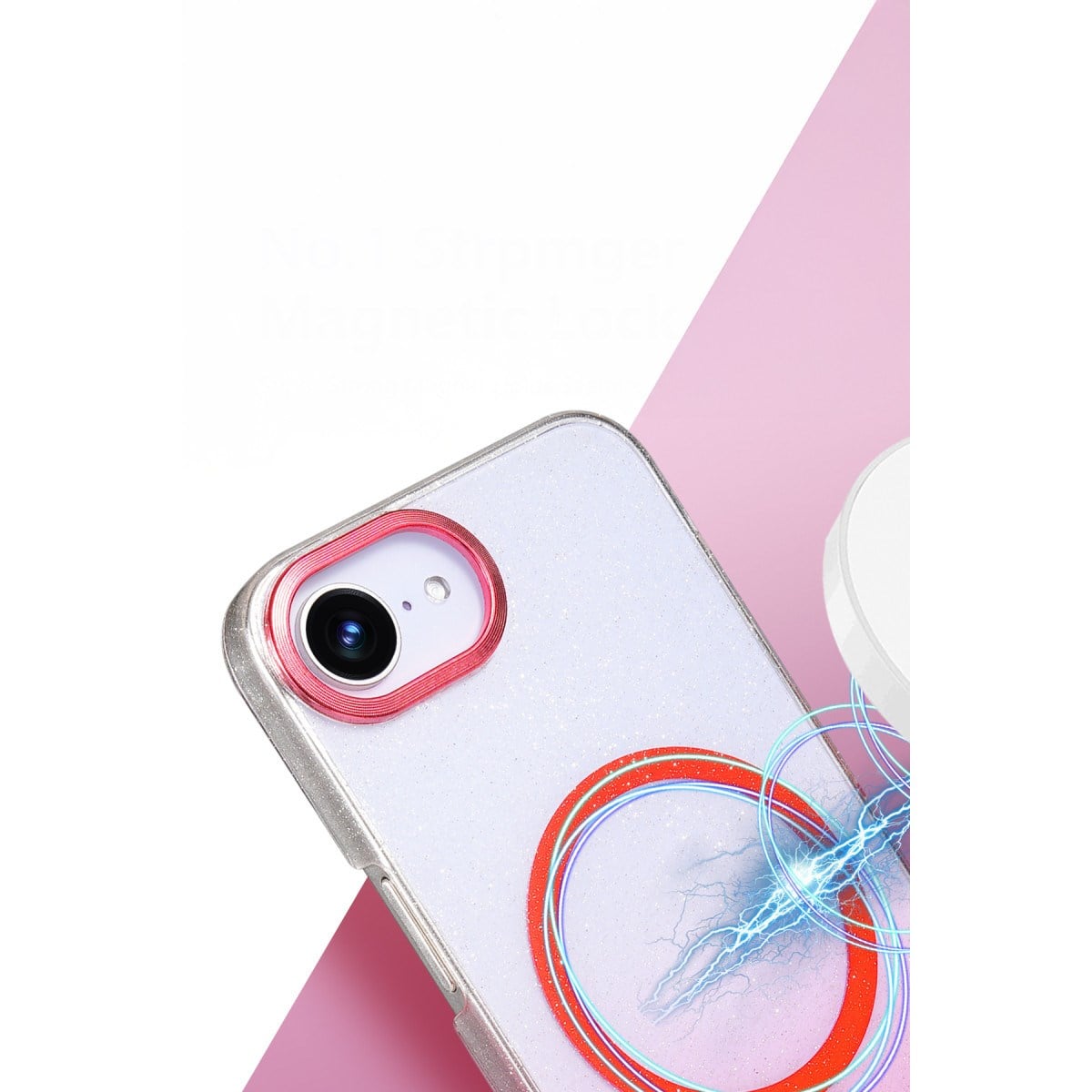 iPhone 16E Glossy Magsafe Kapak - Siyah
