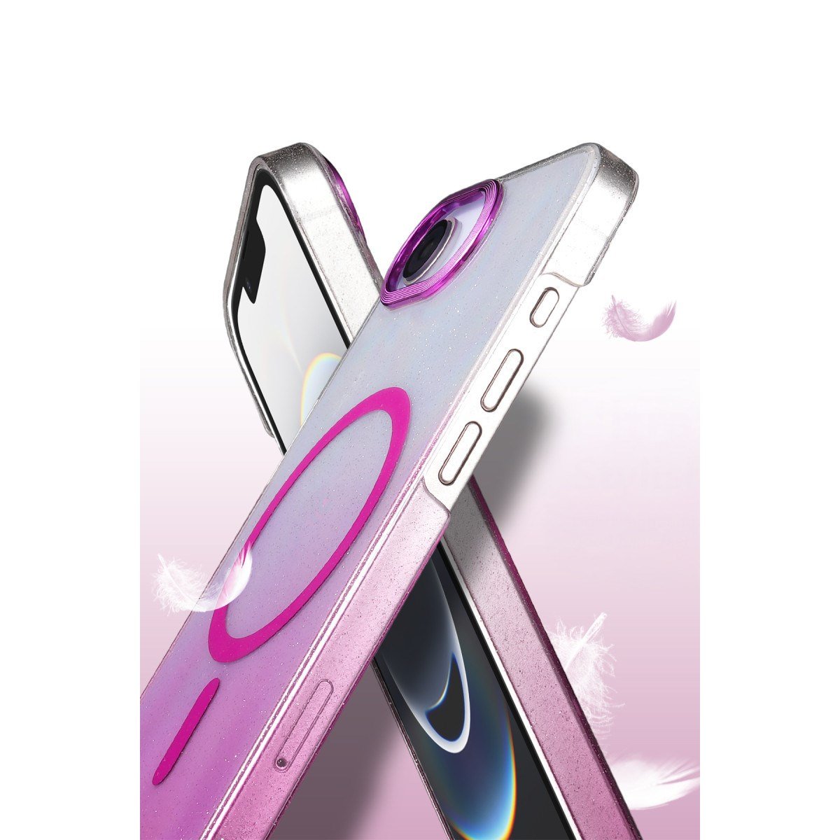 iPhone 16E Glossy Magsafe Kapak - Siyah