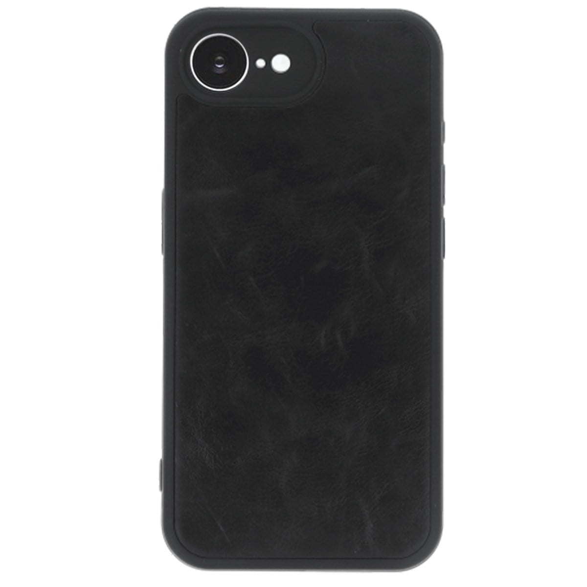 iPhone 16E Kılıf Aras Deri Kapak - Siyah