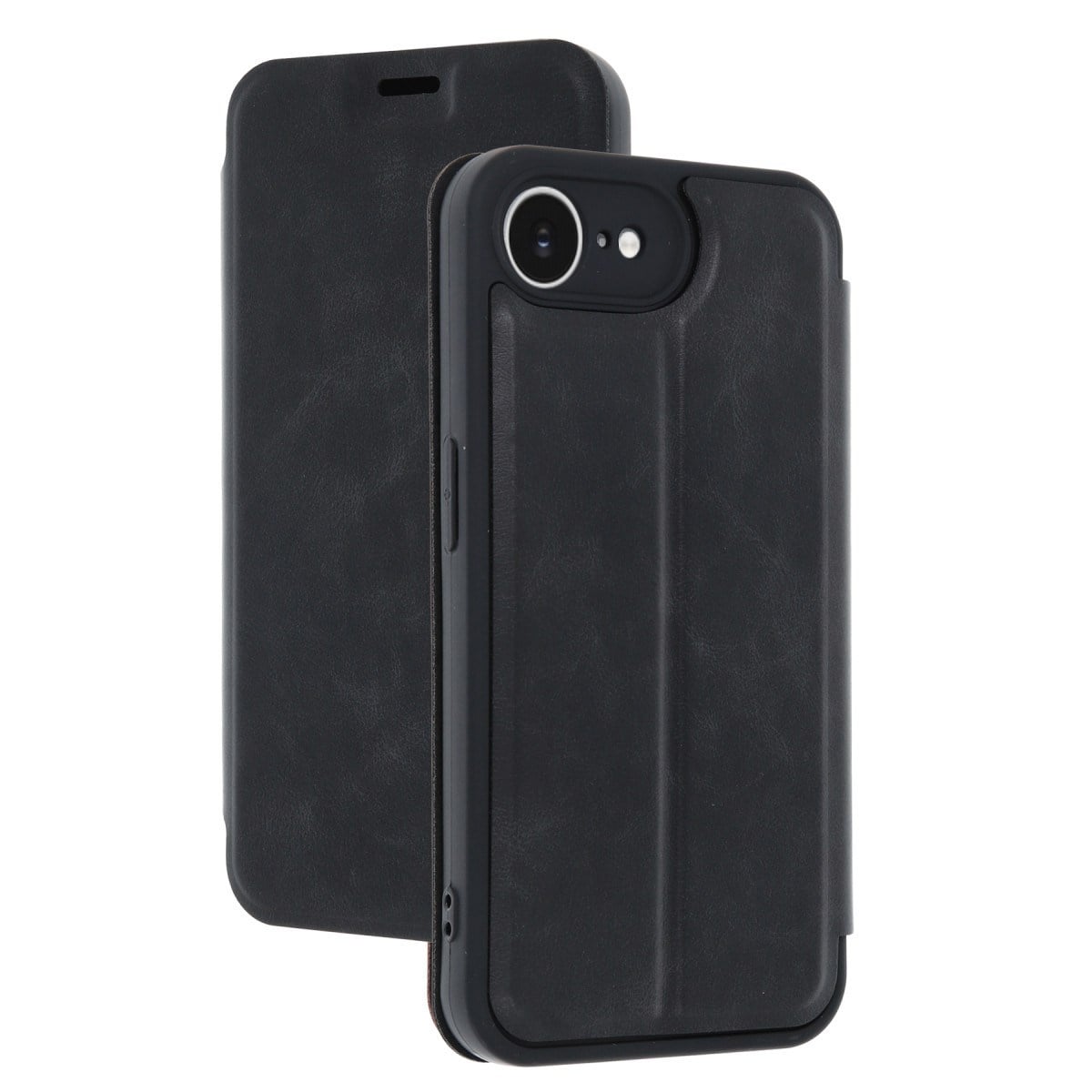 iPhone 16E Kılıf Flip Cover - Siyah