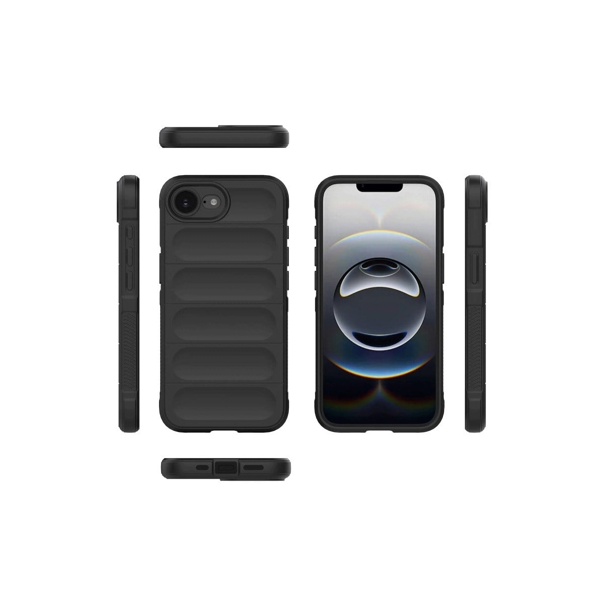 iPhone 16E Kılıf Optimum Silikon - Siyah