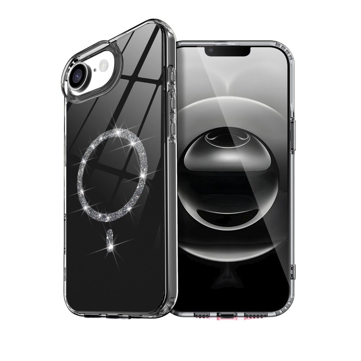 iPhone 16E Live Diamond Magsafe Kapak - Siyah