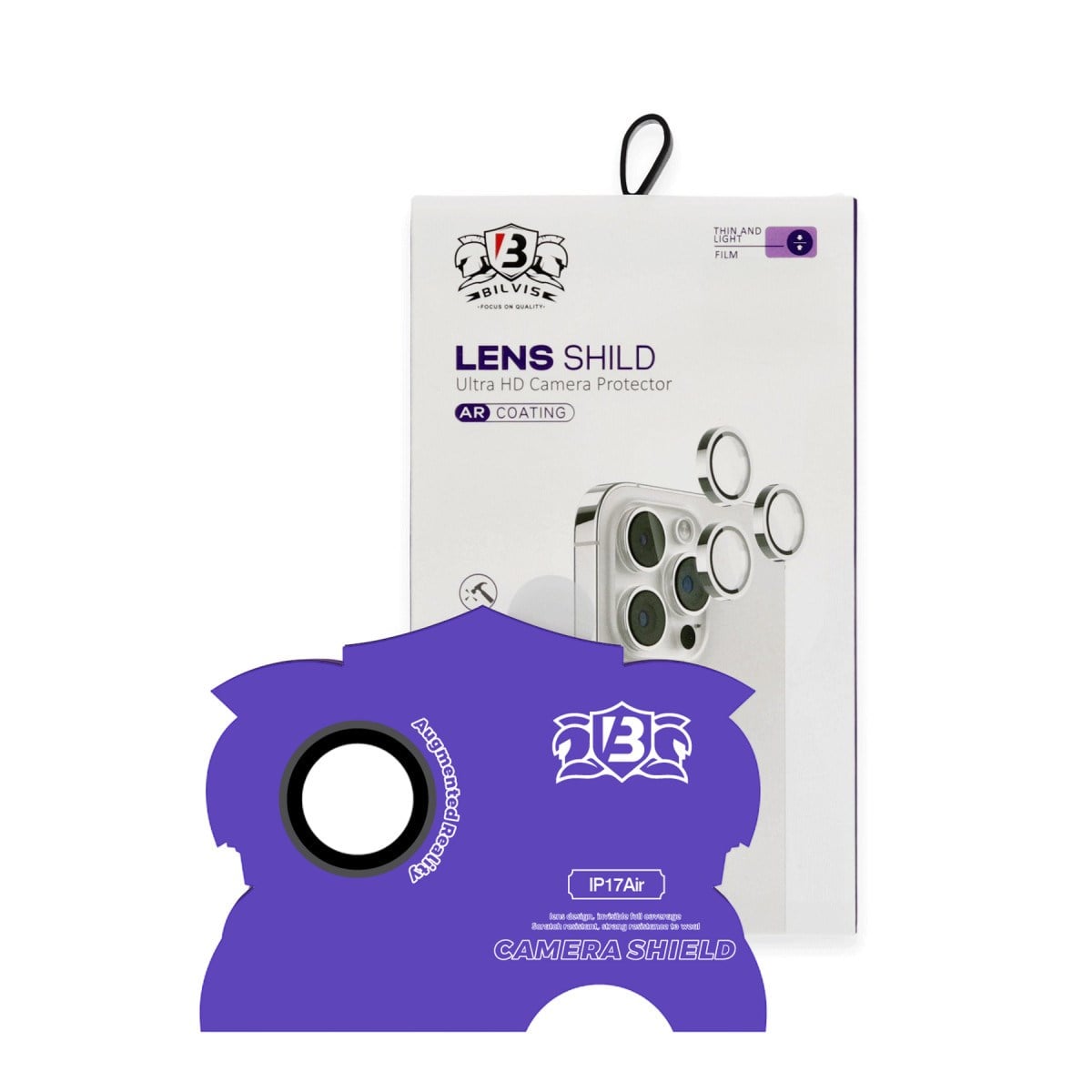 iPhone 17 Air Bilvis Titan Kamera Lens - Siyah