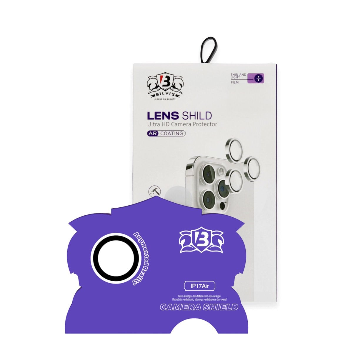 iPhone 17 Air Bilvis Titan Kamera Lens - Gümüş