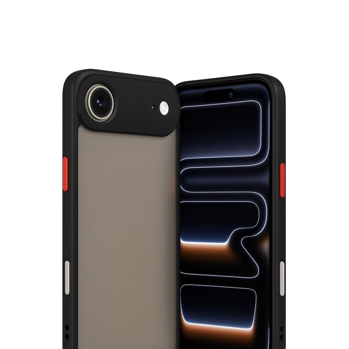 iPhone 17 Air Kılıf Montreal Silikon Kapak - Siyah