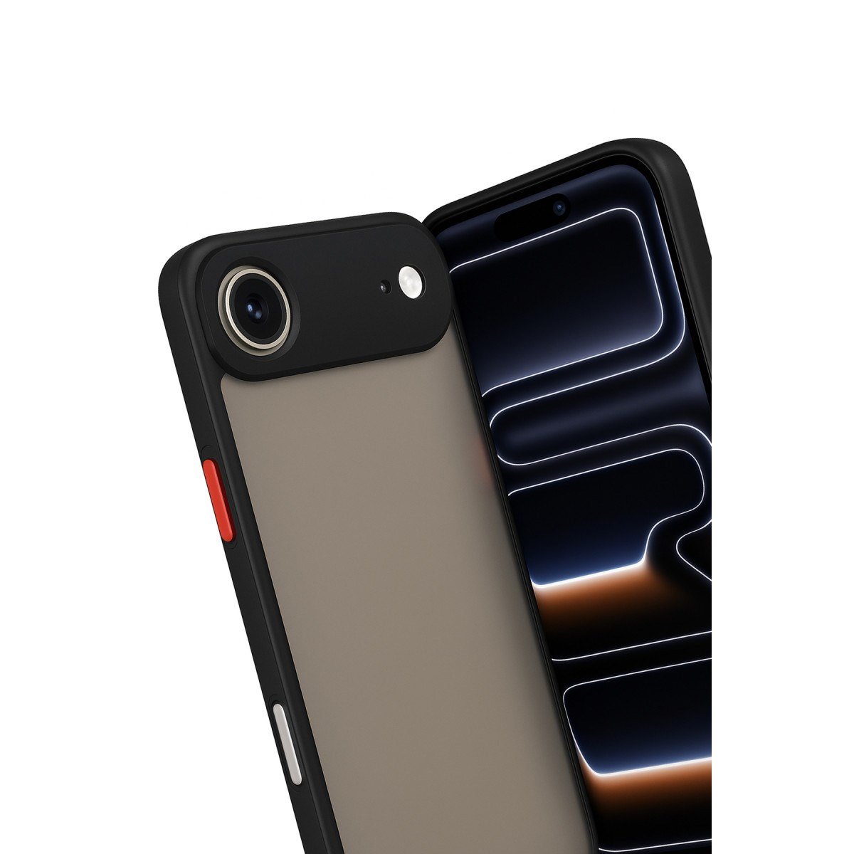 iPhone 17 Air Kılıf Montreal Silikon Kapak - Siyah