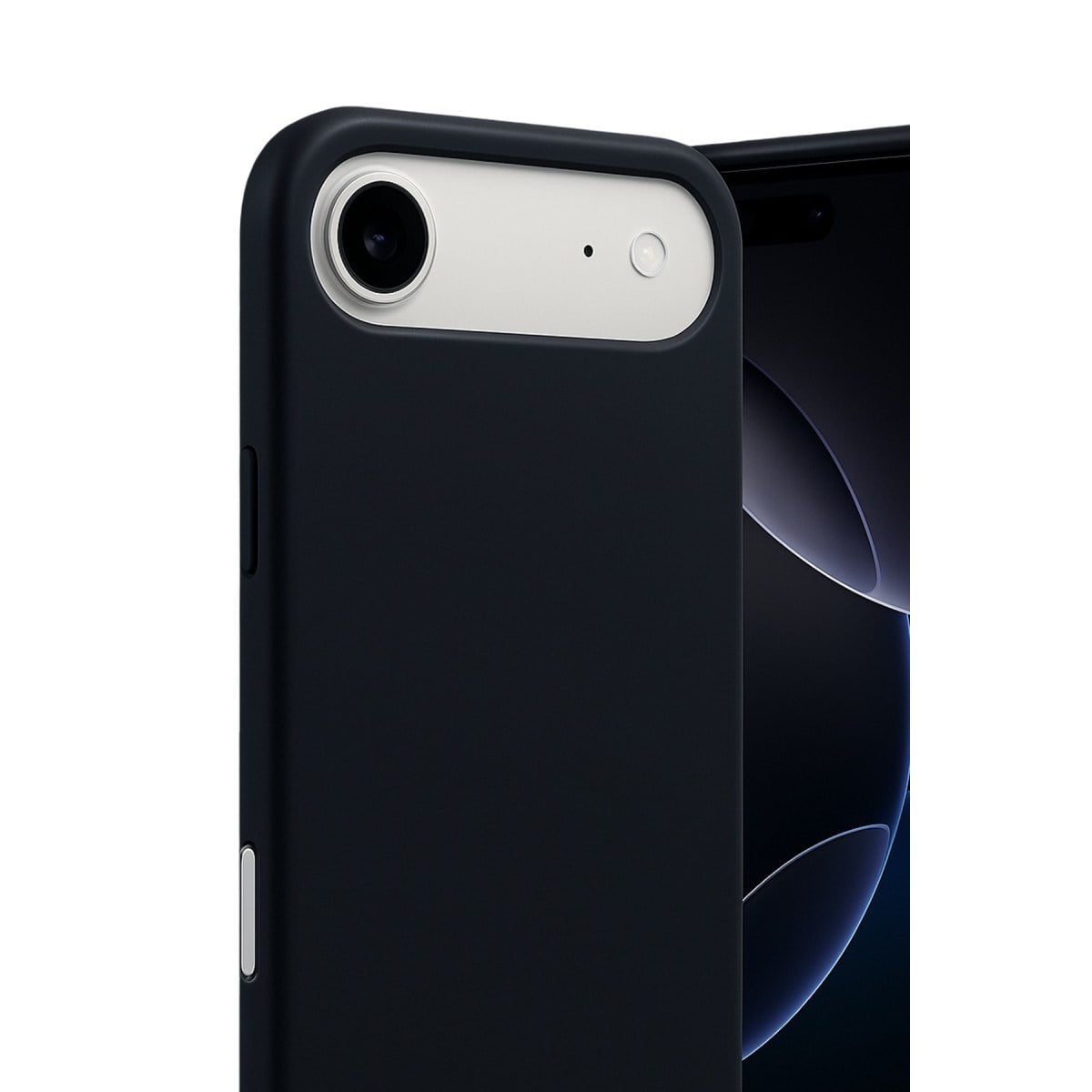 iPhone 17 Air Nano içi Kadife Silikon - Siyah
