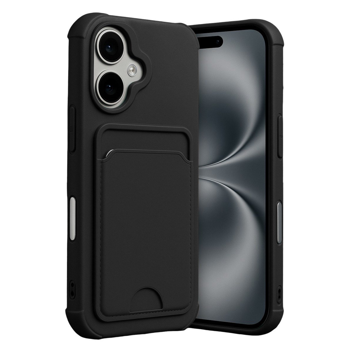 iPhone 17 Kelvin Kartvizitli Silikon - Siyah