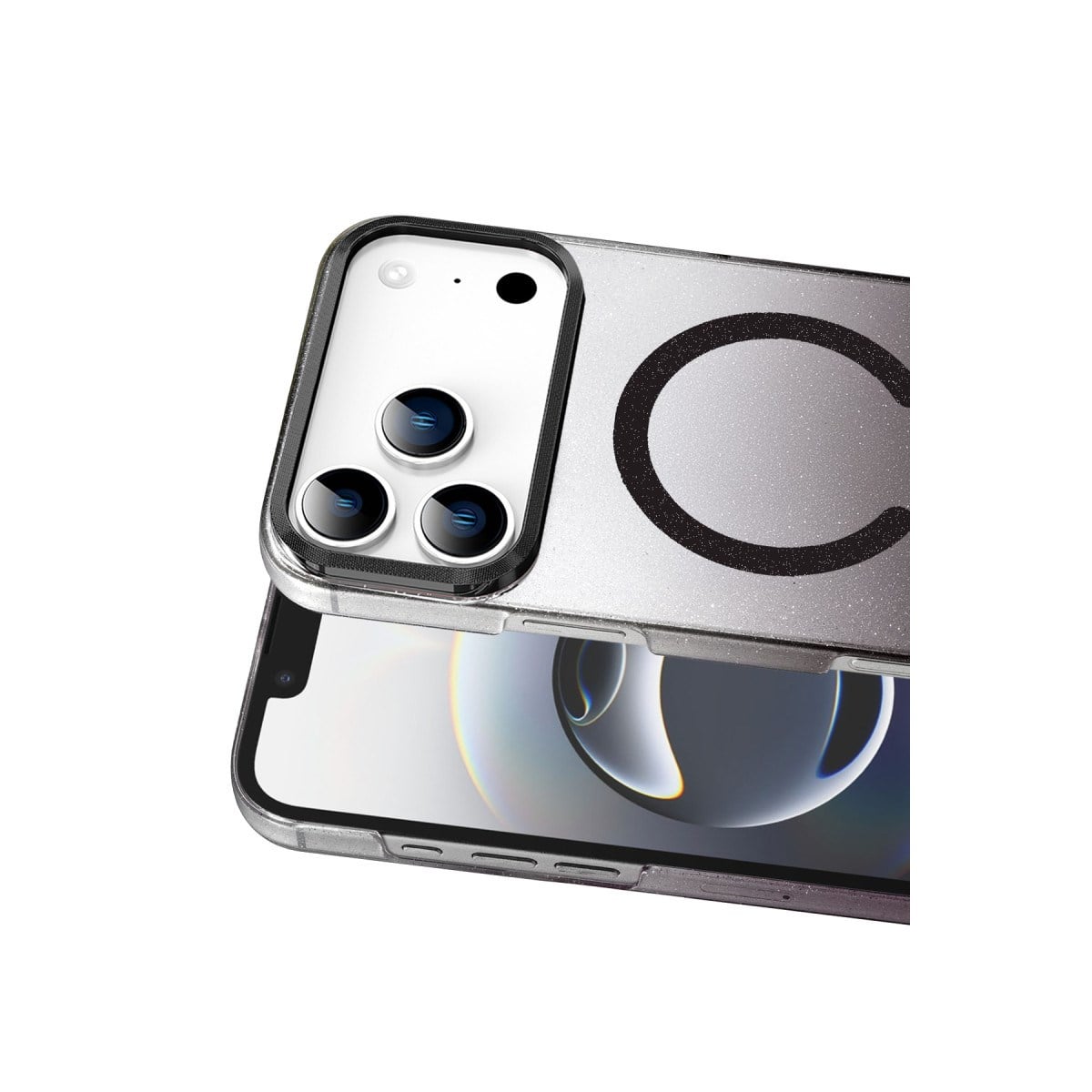 iPhone 17 Pro Glossy Magsafe Kapak - Siyah