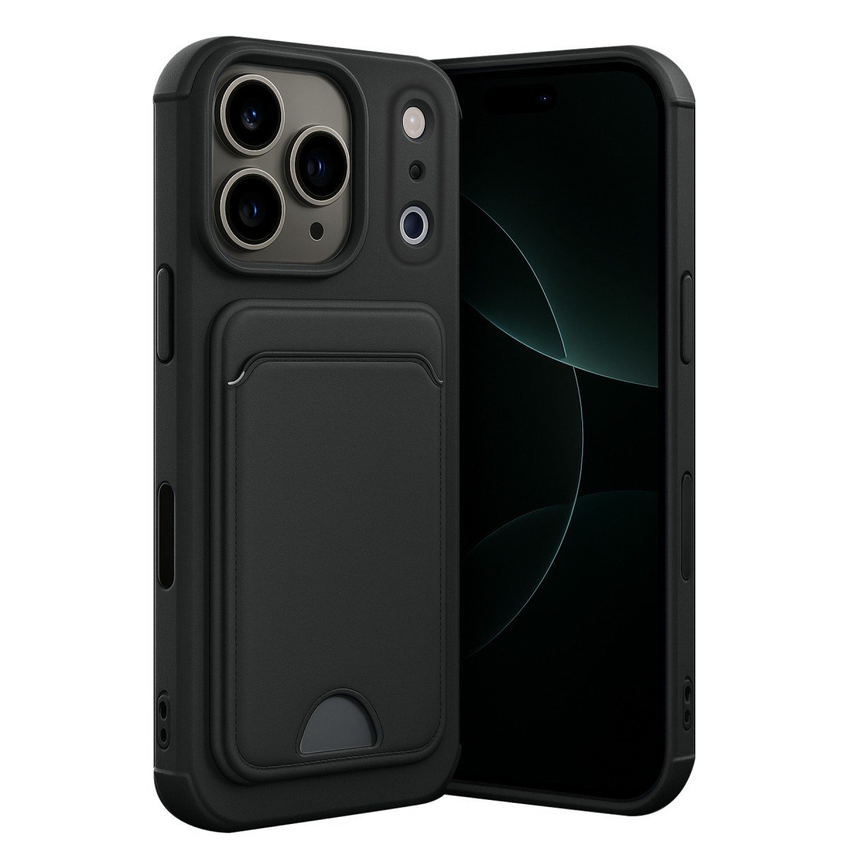 iPhone 17 Pro Kelvin Kartvizitli Silikon - Siyah