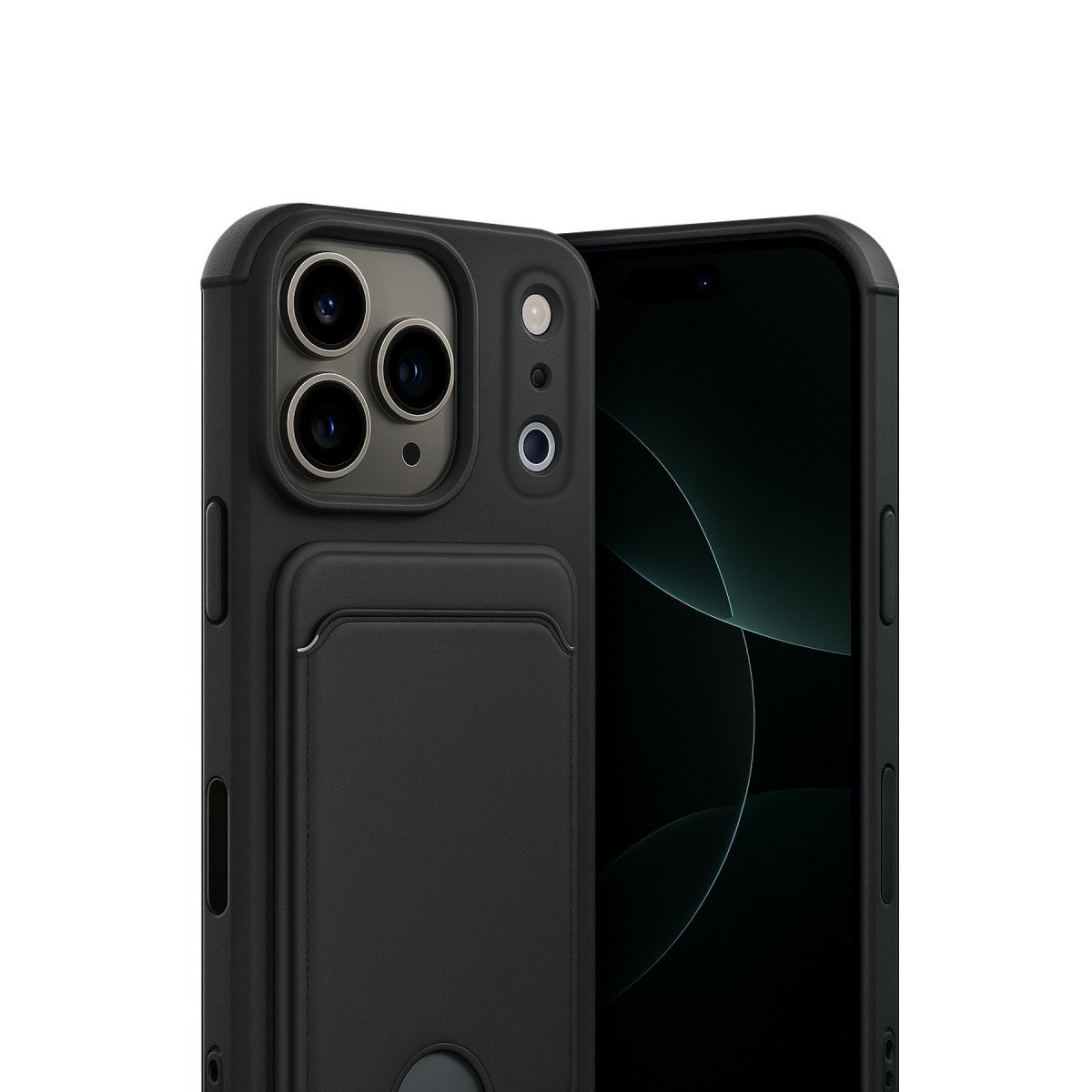 iPhone 17 Pro Kelvin Kartvizitli Silikon - Siyah