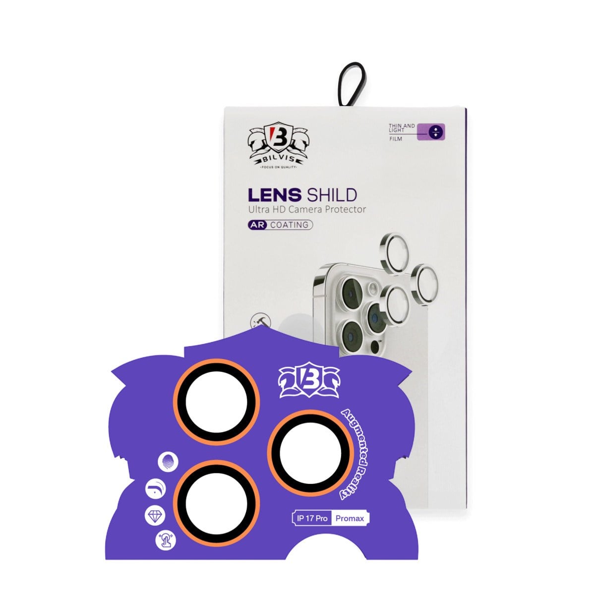 iPhone 17 Pro Max Bilvis Titan Kamera Lens - Turuncu