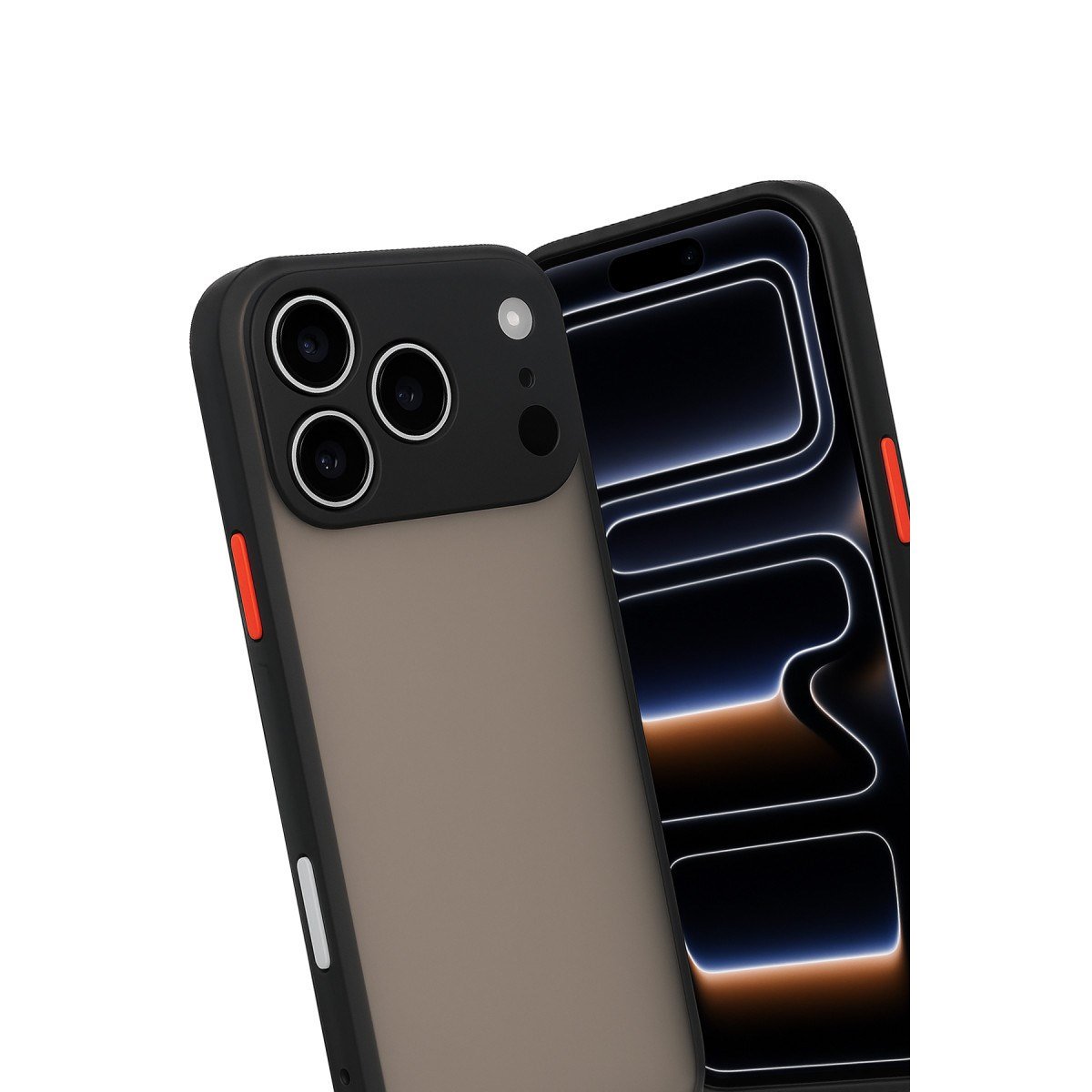 iPhone 17 Pro Max Kılıf Montreal Silikon Kapak - Siyah