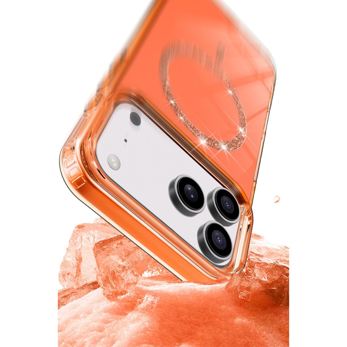 iPhone 17 Pro Max Live Diamond Magsafe Kapak - Siyah